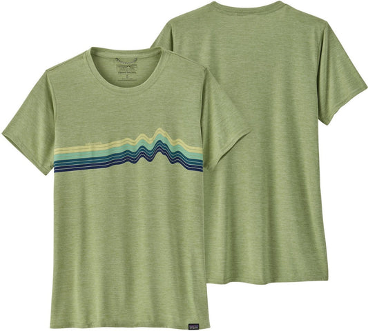 Patagonia Capilene Cool Daily Graphic Shirt - Women's - Ridge Rise Stripe: Green X-Dye