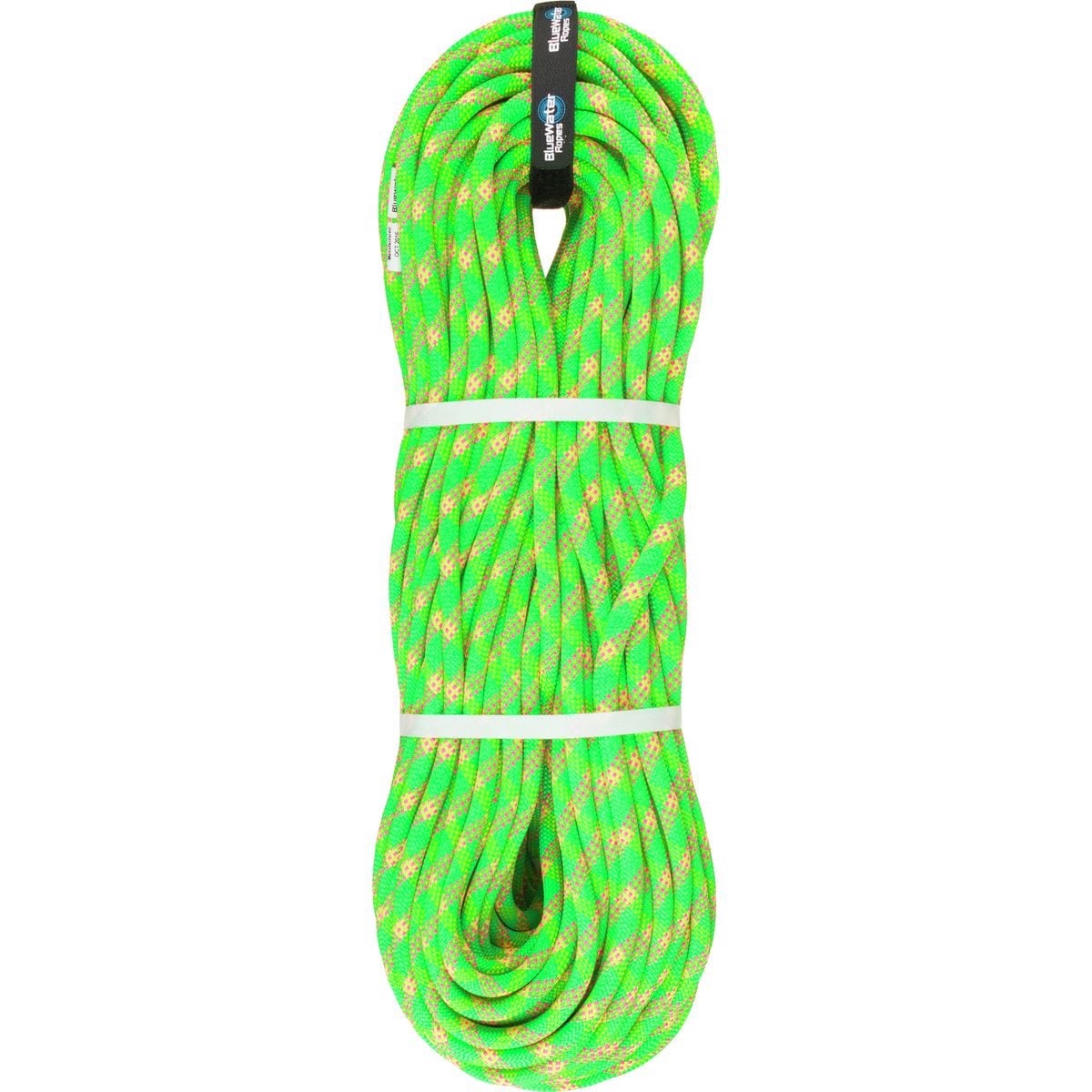 BlueWater Lightning Pro 9.7mm x 70M Dry Climbing Rope - Green/Pink