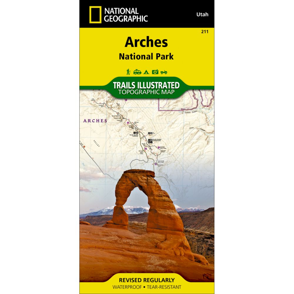 National Geographic Maps Trails Illustrated Map #211 Arches National Park 1