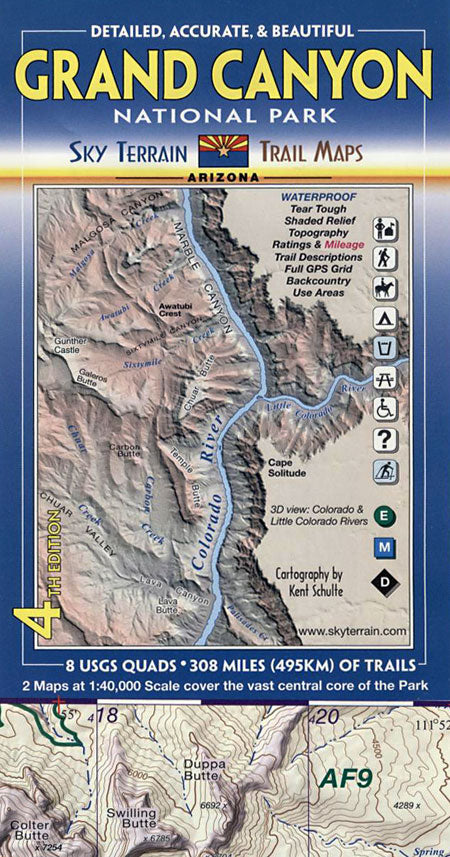 Sky Terrain Maps Grand Canyon Np 5th Edition 1