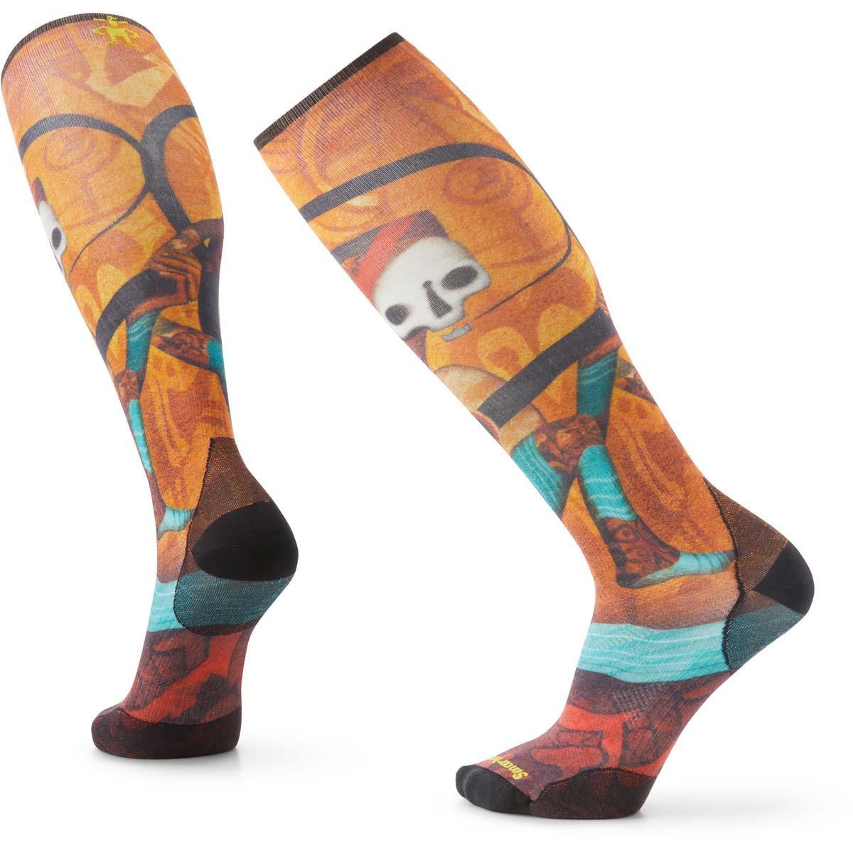 Smartwool Ski Zero Cushion Memory Quilt Print Over The Calf Socks 1