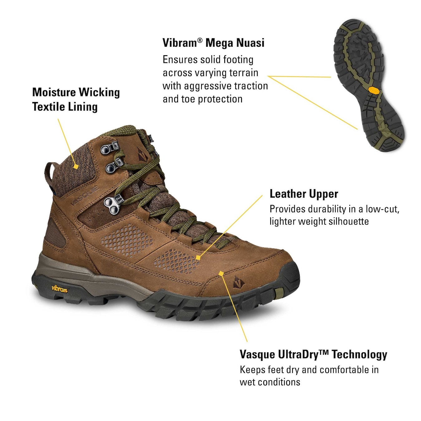 Vasque Talus At Ultradry Hiking Boot - Men's 7